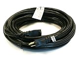 2 Pack! 50 Ft 14 Gauge Heavy Duty Black Extension Cords For Shop, Stage and More!