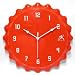 Retro - Retro Kitchen Wall Clocks - Red and White - B3169