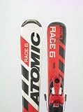 Atomic Race 6 Used Kids Snow Ski with Salomon S305 Binding 120 C Missing 1 Tip