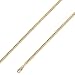 14K Solid Yellow Gold Curb Cuban Chain Necklace 3.2mm 22