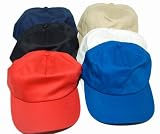 Kids/Childrens Plain Baseball Cap with Adjustable Strap