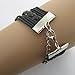 Meily(tm) Antique Chain Silver Infinity Double Birds Note Charms Leather Wrap Bracelet