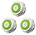 DiamondWhite Facial Cleaning Brush Head Replacement for Clarisonic - For Acne Skin - 3 Pack. Fits Mia, Mia2, Mia3, Aria, Pro, Plus, Alpha Fit, Radiance Cleansing, SMART Profile