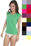 American Apparel Womens Sheer Jersey Cap Sleeve Raglan T-Shirt - Tee