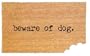 Beware of Dog Door Mat