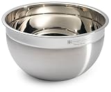 Gourmet Standard 5.5 Quart Stainless Steel Mixing Bowl with Rolled Edge - MB124R