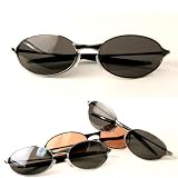 Spring Hinged Oval Shape Sunglass - 779