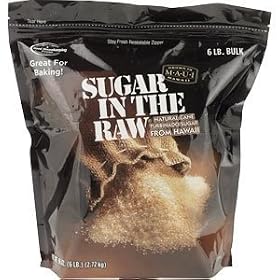 Sugar in the Raw / Raw Sugar Natural Cane Sugar / 6 lbs bag