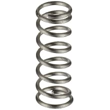 Stainless Steel 316 Inst Comp Spring, 0.088" OD x 0.01" Wire Size x 0.25" Free Length (Pack of 10)