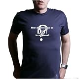 HOW DO YOU KEEP AN IDIOT IN SUSPENSE? T-Shirt - 100% Fine Jersey Combed Cotton Unisex T-Shirt - Sweat Shop Free