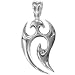 Tribal Fire Sterling Silver Pendant Necklace