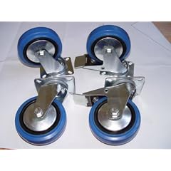 1 Satz Blue Wheels Transportrollen 125mm 200kg / Rolle Lenk/FS