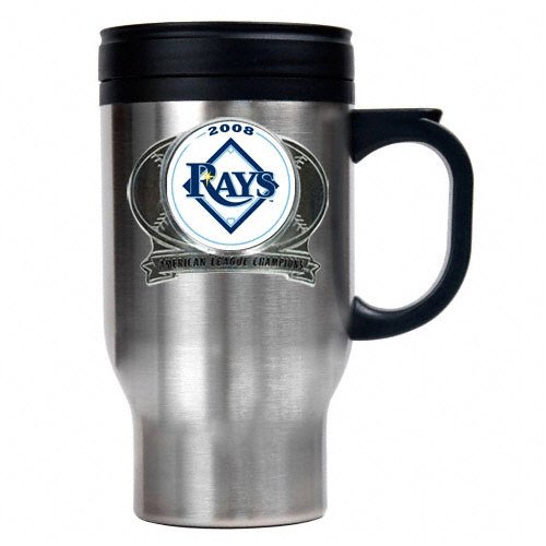Buy Tampa Bay Rays American League Champions 16 oz. Stainless Steel Travel Mug by Great American Products