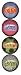 iPop Erica Becker Live Laugh 4 Pack Clicks Magnet Set