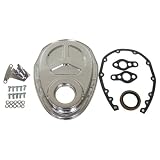 Chevy Small Block 283-305-327-350-400 Steel Timing Chain Cover Set (Roller Cam) w ... by CFR Performance