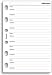 Filofax: Pocket Size Name, Address and Numbers refill