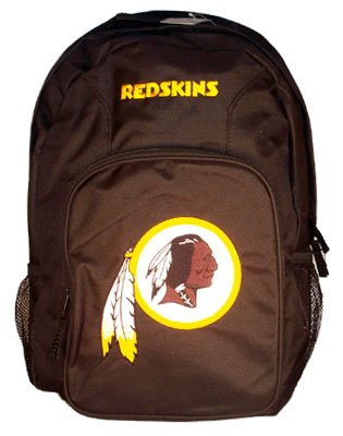 NFL Washington Redskins Black Southpaw Backpack