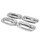 Mirror Chrome Side Door Handle Covers Trims for 02-06 Cadillac Escalade Chevrolet... 