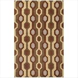 Forum Wool Beige Contemporary Rug Size: 9 x 12