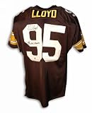 Autographed Greg Lloyd Pittsburgh Steelers Black Throwback Jersey Inscribed 95 AFC Champs