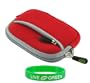Neoprene Sleeve Case (Red) for Nikon Coolpix S70 Digital Camera Red