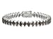 PLATINUM OVER STERLING SILVER 15.48CTW GARNET BRACELET