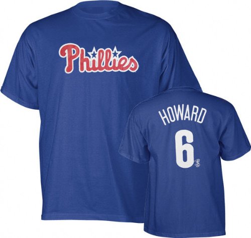 Ryan Howard Philadelphia Phillies Royal Blue Big & Tall Name & Number Tee (3X)