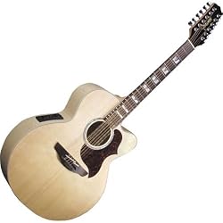 Takamine G Series EG523SC-12 Jumbo 12 String Acoustic Electric Guitar, Natural