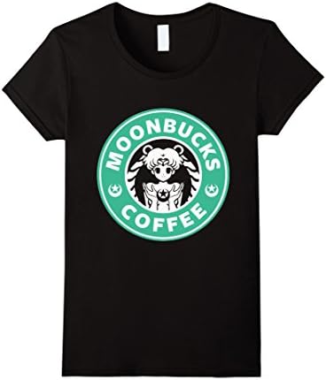 Women's Moonbucks Coffee T-Shirt Small Black