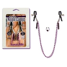 Nipple Clamps - Purple Chain