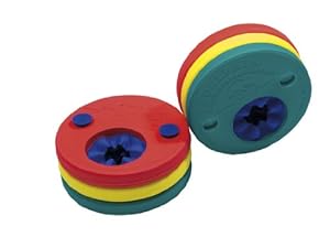 Manguitos Delphin ajustables para aprender a nadar gradualmente (rojo, amarillo y verde)
