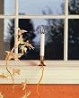 Pack of 10 Traditional Christmas Electric Brass Candle Lamps
