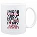 Mug White " THE MORE I LEARN ABOUT PEOPLE THE MORE I LOVE MY Polish Lowland Sheepdog " Dogs
