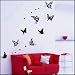Lovely flying butterflies removable vinyl art wall decals home murals