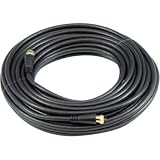 Buy 100FT F-f RG6 Patch Cable Black Premium Heavy Duty Blister Pack 100' with Gold...
