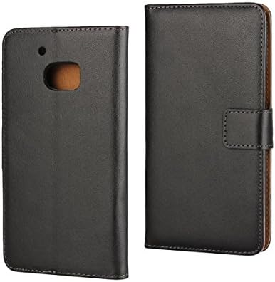 Htc 10 Case,Htc One M10 Leather Case,Card Slot,Wallet,Stand,Made of Leather,High Quality Plastic Matt Cover Inside And Real Leather Case For Htc M10 (black)