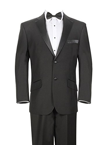 Modern Fit Black Tuxedo Suit