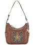 Western Hobo Bag Purse Handbag American West Tooled Leather