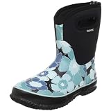 Bogs Womens Classic Mid Bloom Waterproof Boot