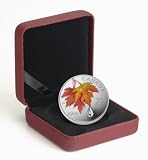 2009 Canada Colorized $20 Pure Silver Maple Leaf - Autumn Showers Swarovski Crystal Raindrop Proof