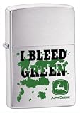 John Deere I Bleed Green- Brushed Chrome