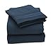1500 Supreme Collection Twin Sheet Sets Navy Blue - 3 Piece Bed Sheets and Pillowcase Set for Twin Mattress - Extra Soft, Elastic Corner Straps, Deep Pocket Sheets, Twin Navy Blue