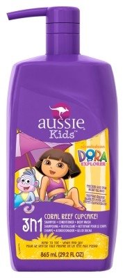 Aussie Kids Dora 3-N-1 Shampoo + Cond + Body Wash Cupcake 29.2oz