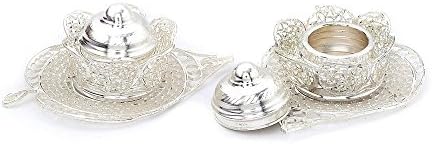 Jaipur Raga Butterfly Shaped Designer Silver Polish Decorative Sindoor Box Pair Standard