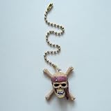 Disney Pirates of the Caribbean Skull Crossbones PVC Figure Ceiling Fan Pull Chain