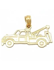Tow Truck Charm 14k Gold 11mm