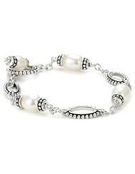 Honora "Pallini" White Freshwater Cultured Pearl Link Bracelet, 7.5"