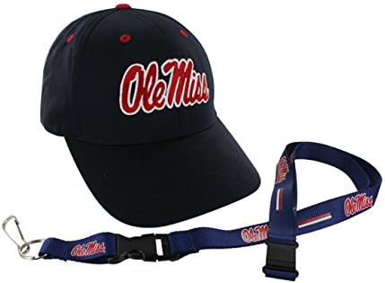 Who's In NCAA Collegiate Color Sports Hat and Lanyard (Mississippi Rebels)