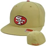 NFL Mitchell & Ness Throwback Logo Hat Cap Fitted Wool San Francisco 49ers 8 1/4