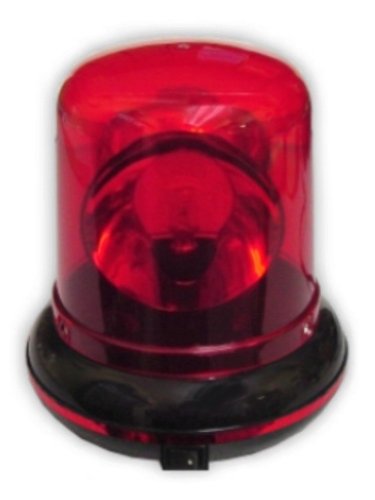 Red Plug in Rotating Warning Police Siren Light